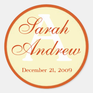 Aangepaste Elegante Bruiloft Stickers