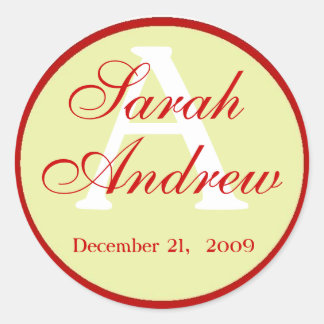 Aangepaste Elegante Bruiloft Stickers 2