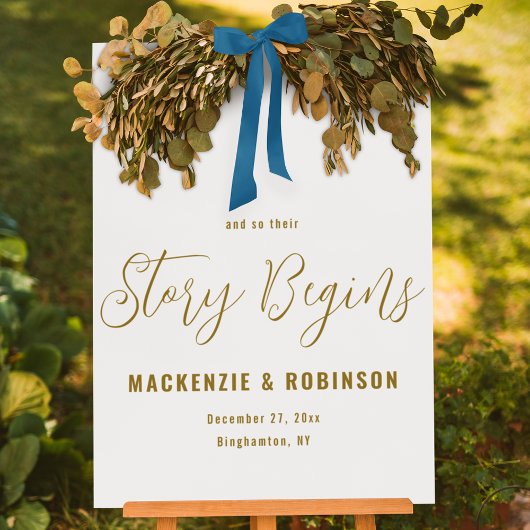 Aangepaste Elegante bruiloft Welkom Modern verhaal Acryl Bord