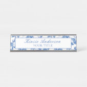 Aangepaste Elegante Chinoiserie Bureau Naambordje (Voorkant)