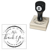 AANGEPASTE ELEGANTE CIRKEL SCHATTIGE HART ELEGANT RUBBERSTEMPEL (Gestempeld)
