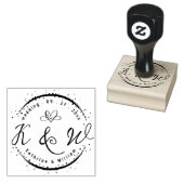 AANGEPASTE ELEGANTE CIRKEL SCHATTIGE HART ELEGANTE RUBBERSTEMPEL (Gestempeld)