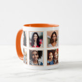 Aangepaste Elegante Familie Vriend Fotocollage Sin Mok (Voorkant links)