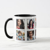 Aangepaste Elegante Familie Vrienden Fotocollage Z Mok (Links)