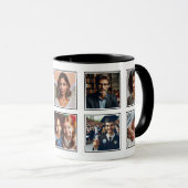 Aangepaste Elegante Familie Vrienden Fotocollage Z Mok (Voorkant rechts)