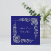 Aangepaste elegante feestuitnodiging kaart (Staand voorkant)
