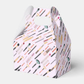 Aangepaste elegante glinsterende schoonheid make-u bedankdoosjes (Achterkant)