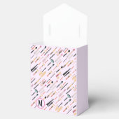 Aangepaste elegante glinsterende schoonheid make-u bedankdoosjes (Geopend)