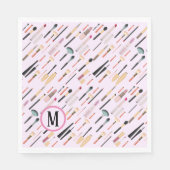 Aangepaste elegante glinsterende schoonheid make-u servet (Voorkant)