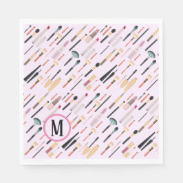 Aangepaste elegante glinsterende schoonheid make-u servet