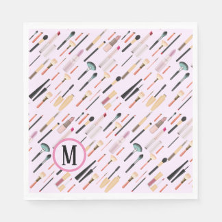 Aangepaste elegante glinsterende schoonheid make-u servet