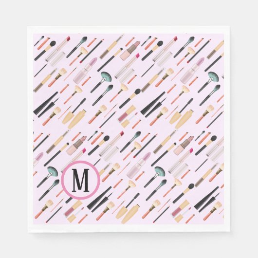 Aangepaste elegante glinsterende schoonheid make-u servet (Voorkant)