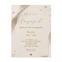 Aangepaste Elegante Gouden Foto We Zijn Verliefd U