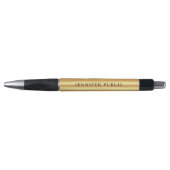 Aangepaste Elegante Gouden Uiterlijk Sjabloonnaam  Pen (Voorkant)