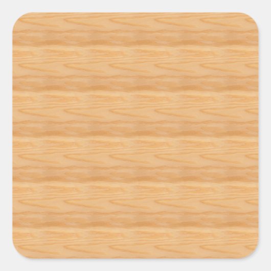 Aangepaste Elegante Houten Lege Sjabloon Classic Vierkante Sticker (Voorkant)