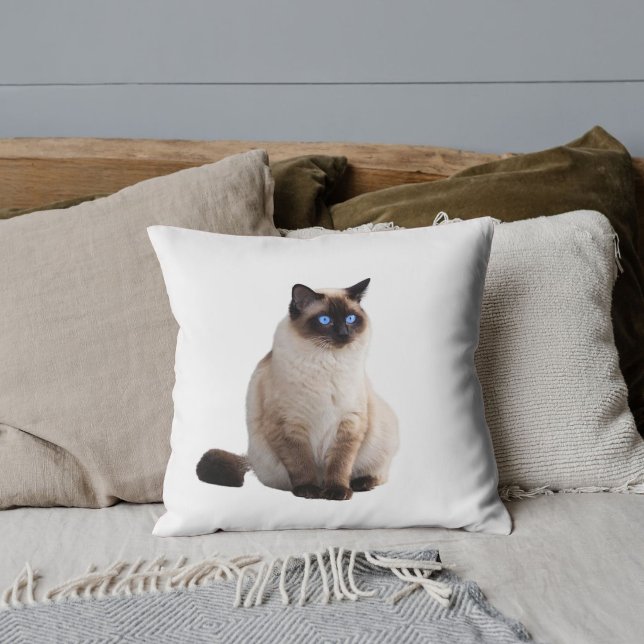 Aangepaste Elegante Huisdier Liefhebber Siamese Ka Kussen (Creator heeft geüpload)