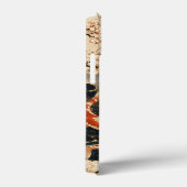 Aangepaste Elegante Japanse Koi & Kraanvogel Kunst Case-Mate iPhone Case (Achterkant / Rechts)