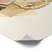 Aangepaste Elegante Japanse Vrouw & Kat Print (Hoek)