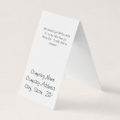 Aangepaste elegante Kaarten voor het oormerken van (Achterkant)