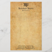 Aangepaste, elegante kalligrafie Oud papier (Voorkant)