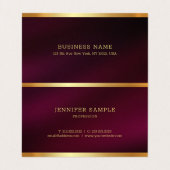 Aangepaste Elegante Kalligrafie Script Sjabloon Lu Visitekaartje (Binnenkant ongevouwen)