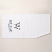 Aangepaste elegante klassieke familienaam van het badhanddoek (Badhanddoek)