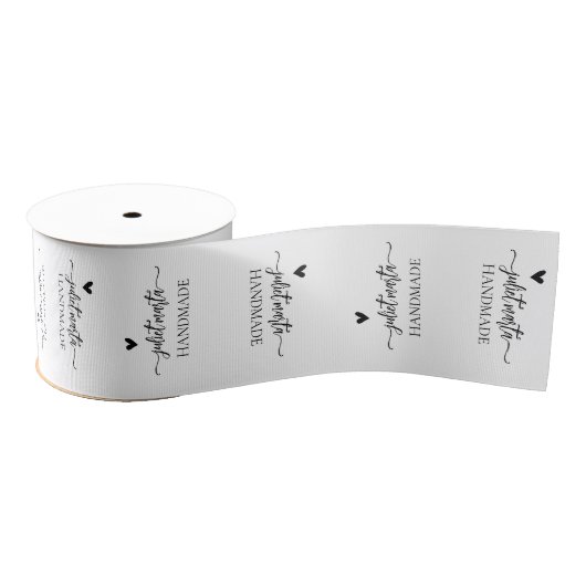 Aangepaste elegante Kledinglabel voor handgemaakt  Grosgrain Lint (Spoel)