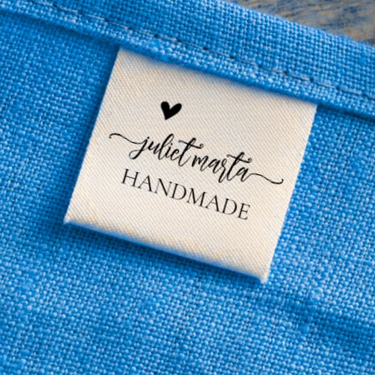 Aangepaste elegante Kledinglabel voor handgemaakt Grosgrain Lint