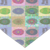 Aangepaste Elegante Kleurrijke Eieren Abstracte Ku Tafelkleed (Gekanteld)