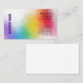 Aangepaste, elegante, kleurrijke moderne Sjabloon Visitekaartje (Voorkant / Achterkant)