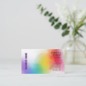 Aangepaste, elegante, kleurrijke moderne Sjabloon Visitekaartje (Staand voorkant)