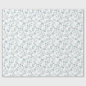 Aangepaste Elegante Leafy Botanische Productverpak Cadeaupapier (Vlak)