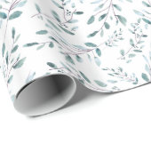 Aangepaste Elegante Leafy Botanische Productverpak Cadeaupapier (Rol Hoek)