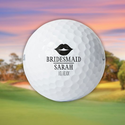 Aangepaste Elegante Leuke Bruidsmeisje Huwelijk Golfballen