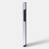 Aangepaste Elegante Licht Lavendel Violet Monogram iPhone Hoesje (Linkerkant)