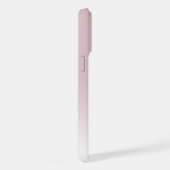 Aangepaste Elegante Licht Stof Roze Mauve Monogram iPhone Hoesje (Rechterkant)