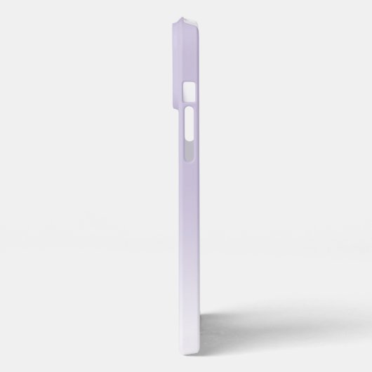 Aangepaste Elegante Lichte Lavendel Violet Monogra iPhone Hoesje (Linkerkant)