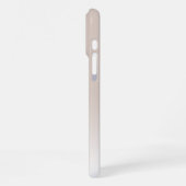 Aangepaste Elegante Lichte Neutrale Beige Crème Mo iPhone Hoesje (Linkerkant)