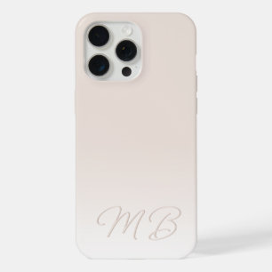 Aangepaste Elegante Lichte Neutrale Ivoor Beige Mo iPhone 15 Pro Max Case