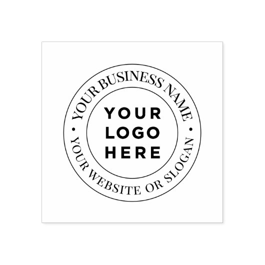 Aangepaste elegante logo ronde stempel met inktpad (Afrduk)