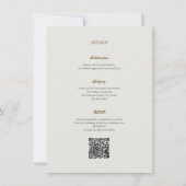 Aangepaste Elegante Luxe Trouw Save The Date Kaart (Achterkant)