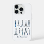 Aangepaste Elegante MD DO PhD Doctor Afstudeer Med iPhone Hoesje (Achterkant)