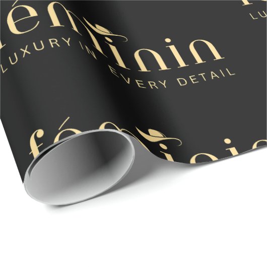 Aangepaste Elegante Merkidentiteit Inpakpapier (Rol Hoek)