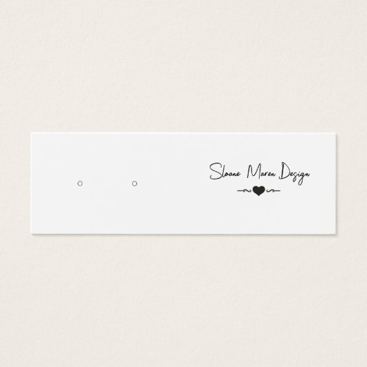 Aangepaste Elegante Mini Post Oorbel Display Kaart (Voorkant)