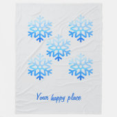 Aangepaste Elegante Minimalistische Geometrische S Fleece Deken (Voorkant)