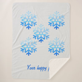 Aangepaste Elegante Minimalistische Geometrische S Sherpa Deken