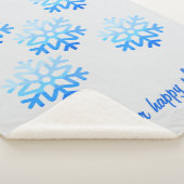 Aangepaste Elegante Minimalistische Geometrische S Sherpa Deken (3/4)