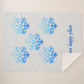 Aangepaste Elegante Minimalistische Geometrische S Sherpa Deken (Voorkant (horizontaal))