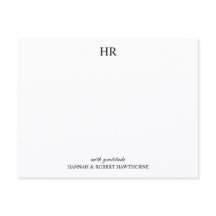 Aangepaste Elegante Minimalistische Monogram Bedan