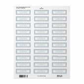 Aangepaste Elegante Minimalistische Streep Retoura Etiket (Full Sheet)
